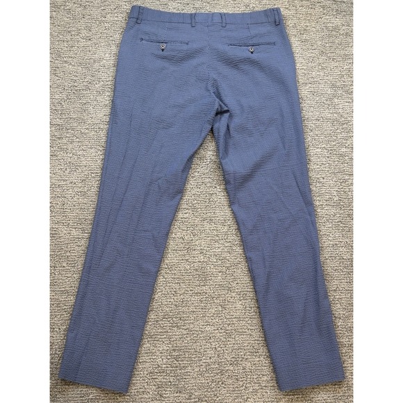 Paisley & Gray Pants Men's 32x32 Skinny Fit Blue Cotton Blend Chino - Picture 4 of 7